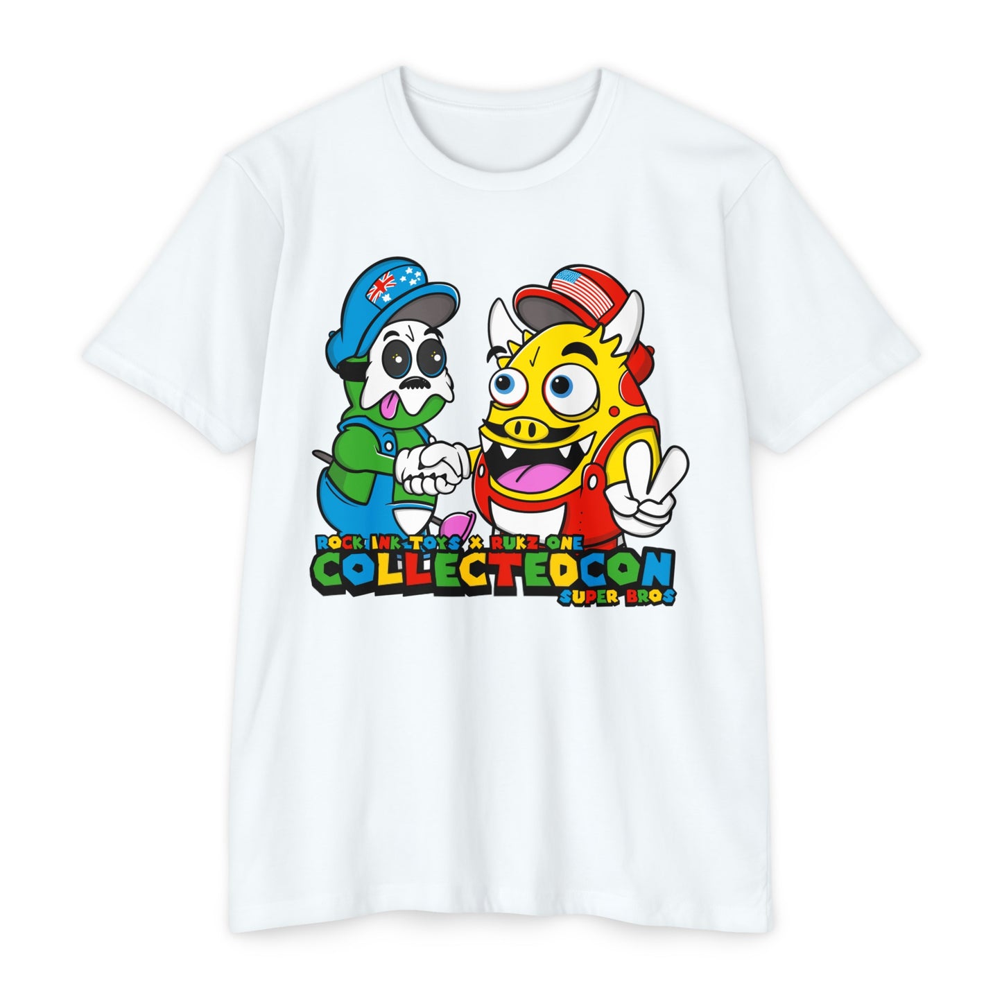 ROCK INK TOYS x RUKZONE  "Super Bros"  T-shirt